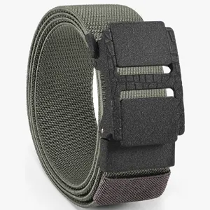 Elastischer Taktischer Gürtel mit schwarzer Schnalle für Outdoor Sport und Freizeit