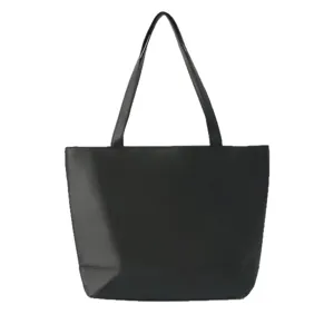 Black fashion tote bag large capacity casual underarm handbag portable commuting shoulder bag