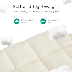 Quilted camera pouch lightweight padded case waterproof storage bag insert for photography