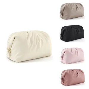 Puffy Cloud Cosmetic Bag Waterproof Pleated Makeup Pouch Travel Portable Handheld Storage Bag For Women