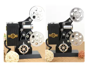 Vintage retro movie projector music box desktop ornament home office decor creative gift idea