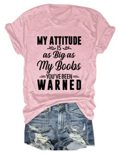 Comfortabel dames t-shirt met korte mouwen en ronde hals en stijlvolle opdruk.
