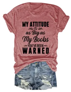 Dames casual korte mouw ronde hals t-shirt met grappige letterprint grafische top.