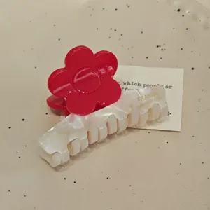 Koreanischer Stil Acetat Blume Haarklammer Vintage französische Haarklammer Zubehör
