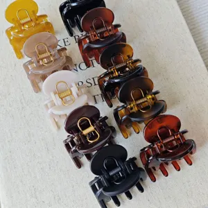 Small hair claw clip set, assorted colors stylish hair accessories for women daily use.
