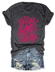 Women vintage graphic short sleeve t-shirt paired with casual distressed denim shorts.