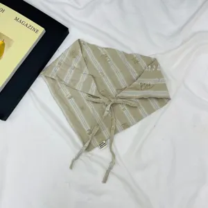 Kids Korean style striped triangle scarf trendy breathable windproof bib baby spring headscarf