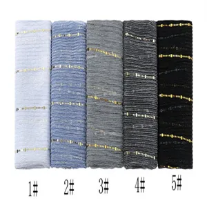 Women fashion solid color sequin long scarf for autumn winter casual hijab wraps