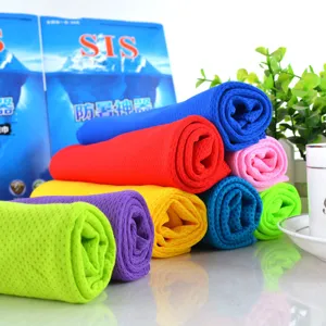 Conjunto de toallas deportivas refrescantes coloridas, toalla de fitness transpirable para yoga.