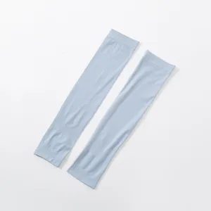 Lightweight ice silk sun protection arm sleeves for outdoor sports, cycling, and cooling UV protection.