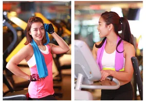 Serviette rafraîchissante séchage rapide été pour sport de gym course absorbant la sueur.