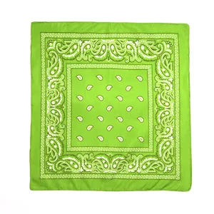 Leuchtend grünes Paisley Bandana, klassisches Hip-Hop Kopftuch, Outdoor Radsport Mundschutz.