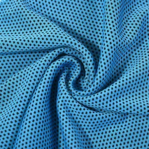 Asciugamano sportivo rinfrescante microfibra palestra fitness traspirante blu sudore