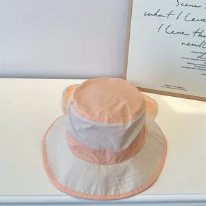 Children sun protection hat wide brim quick dry bucket hat for kids outdoor summer beach