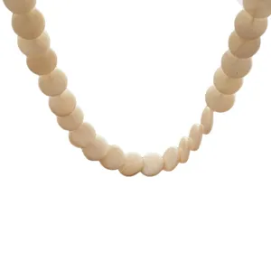 Natuurlijke schelp kralen ketting, minimalistische witte choker, elegante strand sieraden