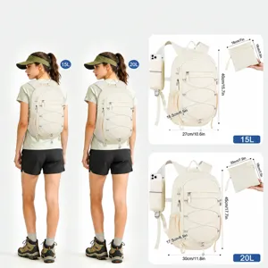 Lightweight Waterproof Hiking Backpack Foldable Cycling Daypack Water Bladder Compatible Reflective Outdoor Sports Bag For Men Women