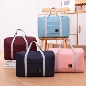 Large Capacity Oxford Cloth Travel Storage Bag Waterproof Foldable Luggage Handbag For Clothes Moving Organizer Bag