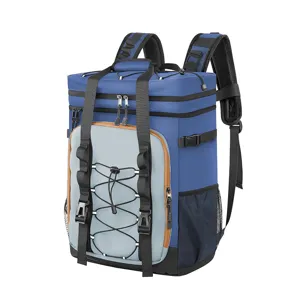 insulated cooler backpack details outdoor picnic camping travel waterproof storage bag