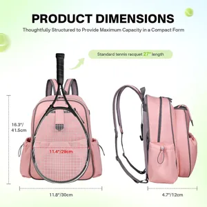 Women's Waterproof Tennis Backpack Multifunctional Sports Racket Bag For Pickleball Badminton Fitness