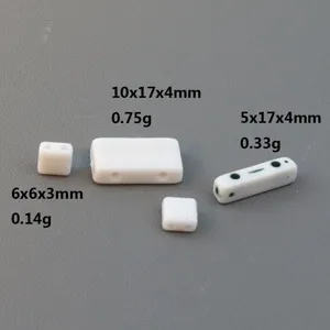 White Square Acrylic Double Hole Spacer Beads Connecting Beads For DIY Bracelet Necklace Jewelry Making Accessories