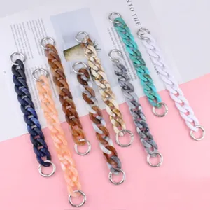Fashion Acrylic Chain Strap For Handbag Phone Anti Drop Chain Imitation Marble Decorative Accessory Women Jewelry