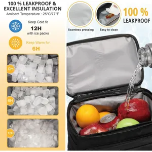 Portable Insulated Cooler Bag Leakproof Tactical Lunch Bag Soft Thermal Storage Cooler