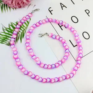 Colorful Acrylic Heart Star Mask Chain Glasses Lanyard Cute Beaded Eyewear Chain Fashion Jewelry Accessories For Women