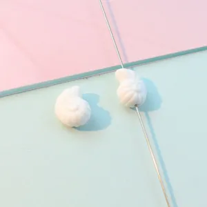 White acrylic conch beads straight hole loose beads for DIY jewelry making accessories