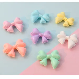 Macaron color acrylic bow beads DIY phone strap jewelry making accessories set of 7 pcs