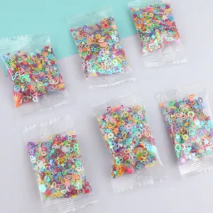 DIY holographic sequins mixed shapes glitter for resin slime crafts and jewelry making details