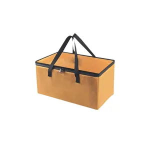 Large capacity insulated barbecue bag, portable cooler bag for outdoor camping and food.