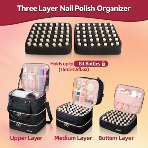 Multifunctional Quilted Waterproof Large Capacity Makeup Bag Travel Portable Storage Organizer Cosmetic Bag