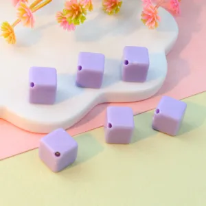 8mm diagonal hole acrylic square beads diy loose beads for jewelry making phone chain necklace