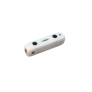 White acrylic double-hole spacer beads for DIY bracelet and necklace jewelry making