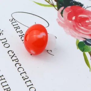 12mm colorful acrylic mushroom beads red white loose spacer beads DIY jewelry making accessories