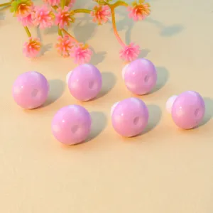 Details of 12mm acrylic purple mushroom beads for DIY jewelry making and crafting accessories.