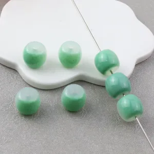 Acryl Farbverlauf Perlen zweifarbig Imitation Jade Armband DIY Schmuckherstellung Zubehör