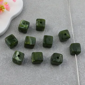 Acryl imitatie steen vierkante kralen voor DIY sieraden maken ketting armband onderdelen