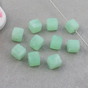 Groene acryl kubus kralen voor DIY sieraden maken, armbanden en kettingen accessoires.
