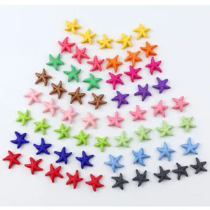 Acrylic Starfish Loose Beads Colorful DIY Jewelry Making Craft Accessories For Bracelets Necklaces Handcraft Decoration