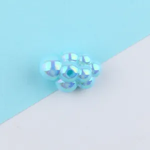 Iridescent acrylic cloud bead detail closeup, perfect for DIY jewelry making and crafting.