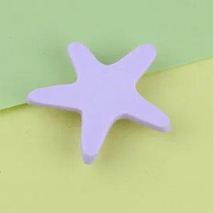Resin starfish DIY craft accessory, lovely purple cabochon for hair clips and shoes decoration.