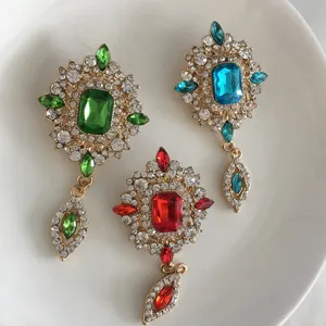 Vintage Crystal Rhinestone Brooch Elegant Baroque Corsage Clothing Accessories Pin 1pc