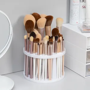 Roterende make-up kwast houder organizer bureau opbergstandaard voor cosmetische penselen.