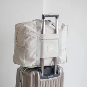 Travel Duffel Bag Oxford Cloth Waterproof Luggage Storage Bag Portable Handbag Suitcase Organizer With Trolley Sleeve