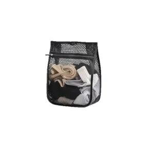 Hanging mesh sock storage bag for dorm wardrobe and cloakroom small items organizer