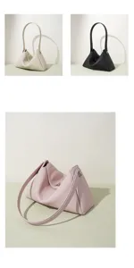 Sac à épaule minimaliste chic, élégant sac à main tendance pour le travail avec détail.