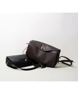 Sac à épaule minimaliste en cuir de vachette, sac bandoulière élégant pour femme, printemps.