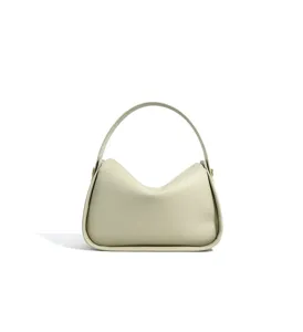 Bolso de mano minimalista de cuero para mujer, elegante bolso de hombro y cruzado.