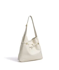Lässige vielseitige Schultertasche aus Leder für Damen, große Kapazität Alltag Tasche.